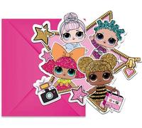 Procos Invitaciones L.O.L. 91045P 6 piezas floral multicolor talla única