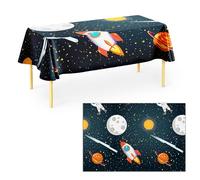 Procos - Mantel plástico Cohete Planetas Astronauta Rocket Space Party (180 x 120 cm), Multicolor, 180 x 120 cm, 93737