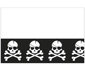 Procos Mantel plástico Piratas Black Skull (120 x 180 cm)