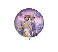 PROCOS Palloncino Frozen II Elsa e Anna con pesetto e nastrino 18-46cm, 1pz.