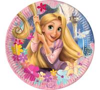Procos - Platos desechables (23 cm), diseño de Rapunzel - [Pack de 2]