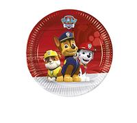 PROCOS -PR89775 Plato listo para la acción de la Patrulla Canina, 20 cm, 8 piezas, multicolor (Ciao Srl PR89775)