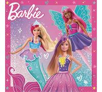 Procos - Servilletas de papel FSC Barbie Fantasy (33 x 33 cm, doble velo), 20 unidades, rosa, azul, 94568