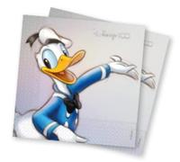 Procos Servilletas para Fiestas Disney 100 Aniversario Pato Donald (20pk - 33x33cms)