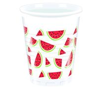 Procos Set de 8 Vasos de plástico de Sandia