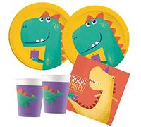 Procos- Set de fiesta S Dino Roar compostable (10136155B)