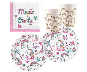 Procos- Set de fiesta unicornio Magic Party, Multicolor (10118521)