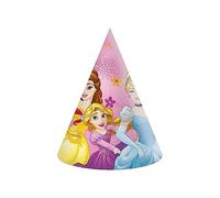 Procos - Sombreros Cono Party Disney Princess Live Your Story en papel FSC, 6 unidades, multicolor, 93946