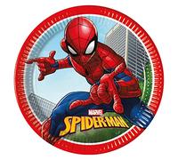 Procos-Folat 93863P Platos Papel FSC Spider-Man 23cm-8 piezas, multicolor, 23 centimeters