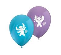 PROCOS STITCH - 8 globos impresos con puntadas