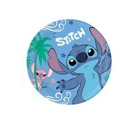 Procos Platos de papel Stitch – 23 cm, 8 unidades, desechables, azul, personaje con licencia