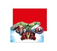 Procos - Tarjetas de invitación para Avengers Infinity Stones, 6 unidades