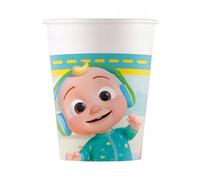 Procos - Vasos de papel FSC CoComelon (200 ml), 8 unidades, multicolor, 93509