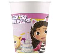 Procos Vasos de papel Casa de muñecas de Gabi 200 ml 8 unidades