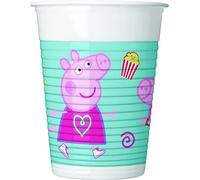 Procos - Vasos de plástico Peppa Pig Messy Play (200 ml), 8 unidades, multicolor, 94244