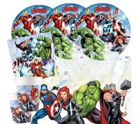Procos Vengadores Infinity Stones - Set de fiesta (37 piezas, para 8 niños)