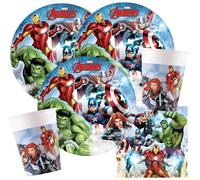 Procos Vengadores Infinity Stones - Set de fiesta (52 piezas, para 16 niños)