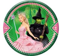 Procos Wicked Party Plates - Juego de 8 platos desechables de papel para fiestas de cumpleaños infantiles, vajilla FSC Mix