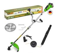 Procraft ATA-40/2 - Desbrozadora con batería de 40 V (2 x 20 V, 220 mm, sin escobillas, 2 baterías de 4,0 Ah, cargador)