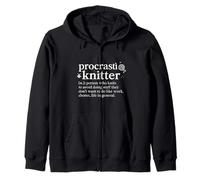 Procrastiknitter Funny Knitting Procrastinator Diccionario Sudadera con Capucha