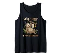 Procrastinación Divertido Perezoso Procrastinador Perezoso Camiseta sin Mangas