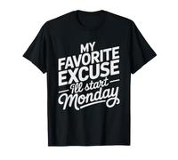 Procrastinador Empiezo El Lunes Humor del Camiseta