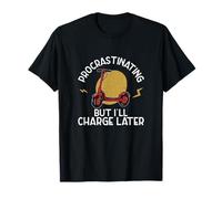 Procrastinando Pero cargaré más Tarde Scooter eléctrico Ebike Camiseta