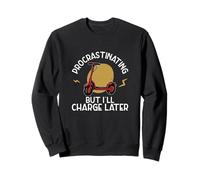 Procrastinando Pero cargaré más Tarde Scooter eléctrico Ebike Sudadera