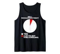 Procrastinar Humor autodeprecante Sarcástico Relatable Camiseta sin Mangas
