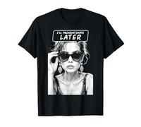 Procrastinaré más tarde, divertida, sarcástica, retro, chica pop art Camiseta