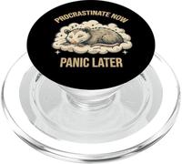 Procrastinate Ahora, entra en pánico después, Divertida Nube dormida de zarigüeya PopSockets PopGrip para MagSafe