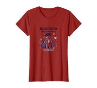 Procrastination is My Superpower Funny Superhero Camiseta, Mujer, Arándano, 3XL