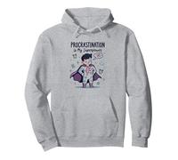 Procrastination is My Superpower Funny Superhero Sudadera con Capucha, Unisex para Adultos, Gris Jaspeado, M