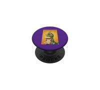 Procrastisaurus Rex Humor Divertido Procrastinación Arte Ingenioso PopSockets PopGrip Adhesivo