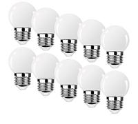 ProCrus Bombilla LED E27, 3 W, E27, G45, sustituye a una bombilla de 20 W, blanco cálido, ángulo de haz de 360°, no regulable, clase energética G, paquete de 10 unidades