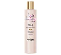 Procter & Gamble Pantene Hair Biology Full & Vibrant Champú reparador y voluminizador para cabello fino, debilitado, opaco y teñido con flor de loto, Omega 9, 250 ml