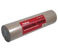ProDec Papel de enmascarar marrón de 12 pulgadas x 55 m para aplicación manual o a máquina