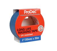 ProDec 2 pulgadas x 50m Cinta de pintor de larga duración, resistente al calor y a los rayos UV, para líneas de pintura nítidas para pintar y decorar interiores, compatible con todas las pinturas