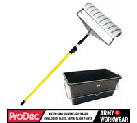 Prodec 38.1cm Doble Brazo Disolvente Resistente Rodillo + Marco,Extensión