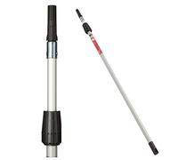 ProDec 4' - 7' (1.2m-2.1m) Aluminium Twist Lock Extension Pole for Paint Roller Frames, Gives Extended Reach When Painting Compatible with Screw and Push Fit Frames, 4 feet - 7 feet