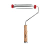 ProDec 9" x 1,5" Mango de madera Bastidor para rodillo de pintura profesional con jaula antideslizante de 5 alambres y mango atornillable para alargadera, 9" x 1,5