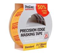 ProDec Advance 36mm (1.5 inch) x 50m + 50% GRATIS Precision Edge Multi Surface Painters Masking Tape, Líneas nítidas sin corrimiento de pintura, Pintura y decoración de interiores