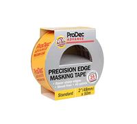 ProDec Advance 48mm (2 inch) x 50m Precision Edge Multi Surface Cinta de enmascarar para pintores para líneas nítidas y sin sangrado de pintura Para pintar y decorar en interiores