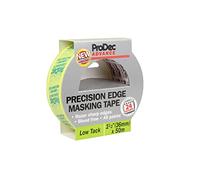 ProDec Advance Cinta de pintor 36mm (1.5 inch) x 50m Cinta de pintor de bordes precisos y baja adherencia para superficies multiples Líneas nítidas, pintar y decorar en interiores