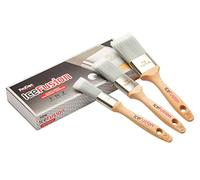 ProDec Advance Juego de brochas sintéticas Profesionales Ice Fusion de 3 Piezas para Pintar con Pinturas de emulsión, Brillantes y satinadas en Paredes, techos, Madera y Metal
