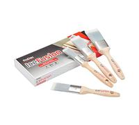 ProDec Advance Juego de brochas sintéticas profesionales Ice Fusion de 4 piezas para pintar con pinturas de emulsión, brillantes y satinadas en paredes, techos, madera y metal