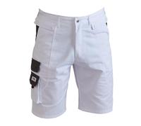 ProDec Advance Pantalones Cortos de Pintor para Hombres y Mujeres, Pantalones Cortos de Trabajo Blancos Resistentes a Las Manchas, decoradores Cortos para Hombres y Mujeres, Pantalones de Pintor