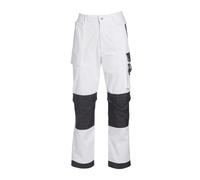 ProDec Advance Pantalones de Pintor para Hombre, Pantalones de Trabajo Blancos Resistentes a Manchas, Monos de Pintor para Hombre, Pantalones de Pintor, Pantalones de Decorador