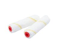 ProDec Advance ARRE014 - Juego de 2 mini rodillos de pintura de microfibra de pelo corto para un acabado suave con emulsión, brillo, satinado, barniz, barniz de madera en paredes, techos, rodapiés,