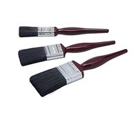 ProDec Contractor Juego de brochas de cerdas Mixtas de 3 Piezas para un Acabado Liso con Pinturas de emulsión, Brillantes y satinadas en Paredes, techos, Madera y Metal